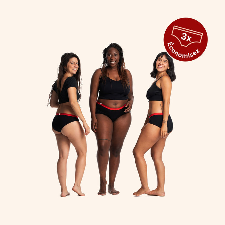 Femmes en culotte menstruelle