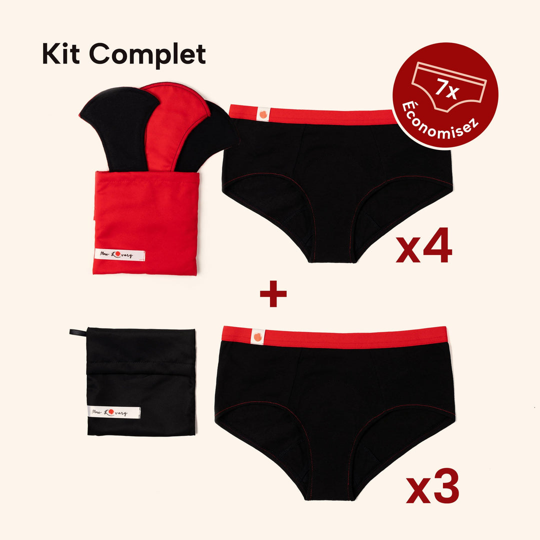 Composition du pack de culottes menstruelle