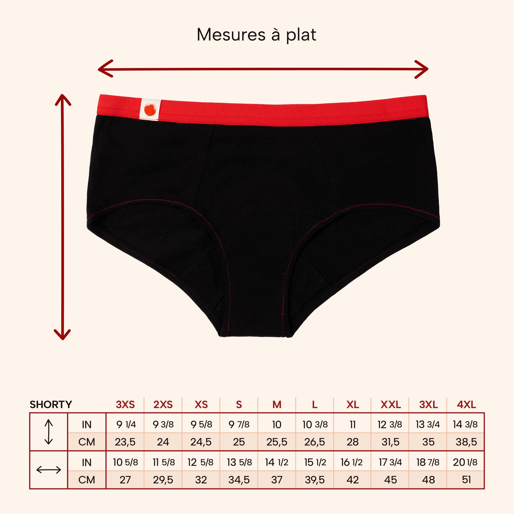 Shorty ✦ Period Underwear 3-in-1